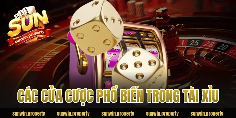 Các cửa cược phổ biến trong Tài Xỉu